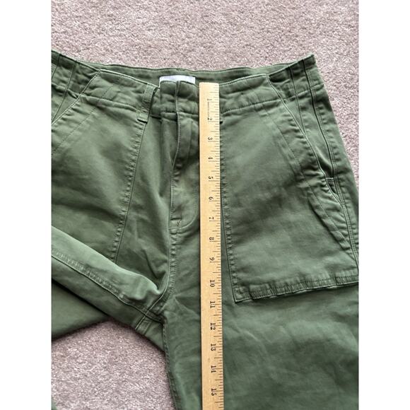 Pistola 29 Army Green Wide Leg Cropped Cargo Utility Pants Sophia $158 - Picture 6 of 8